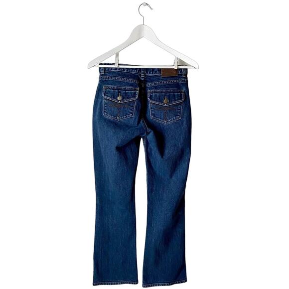 Ralph Lauren Boot Cut Jeans with Button Flap Pockets Size 2 - Picture 2 of 6
